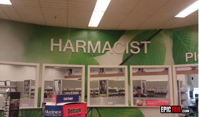 Caught on camera: sign FAIL