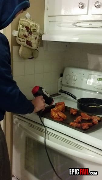 Caught on camera: cooking FAIL