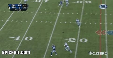 Scene: defense FAIL / Touchdown WIN
