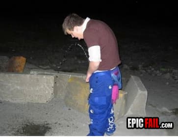 Caught on camera: drinking FAIL