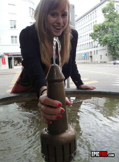 Watch: water Fountain Design FAIL