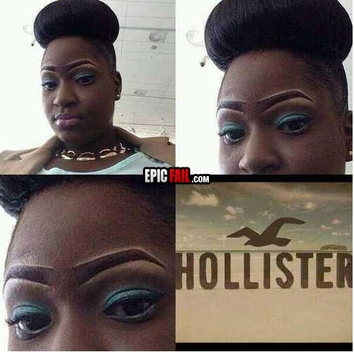 Clip: eyebrows FAIL