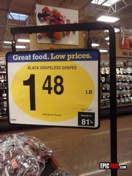 Moment: grapes Sign FAIL