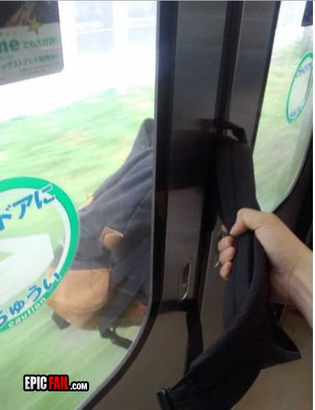 Caught on camera: boarding The Train FAIL