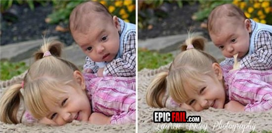 Watch: family Photo FAIL – He Really Can't Handle His Milk