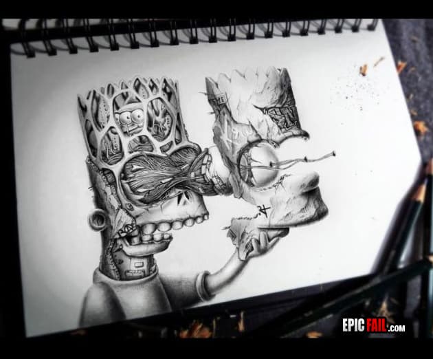 Moment: bart Simpson Drawing WIN