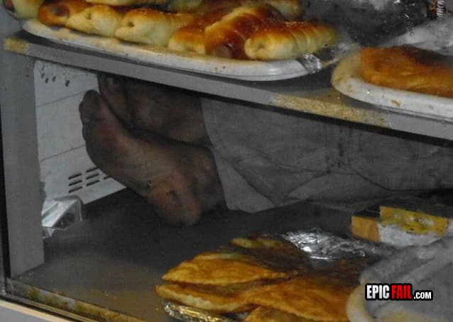 Caught on camera: sanitary FAIL