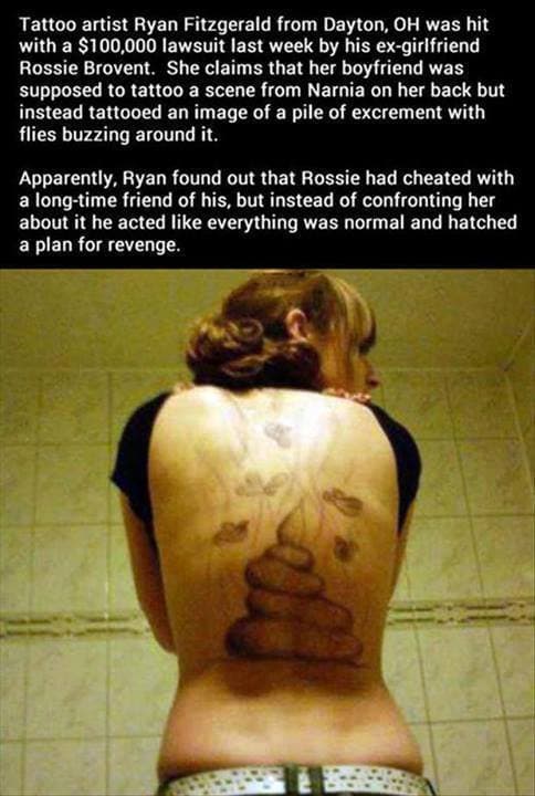 Clip: classic β Is the way to avenge a wifeβs infidelity? Tattoo FAIL