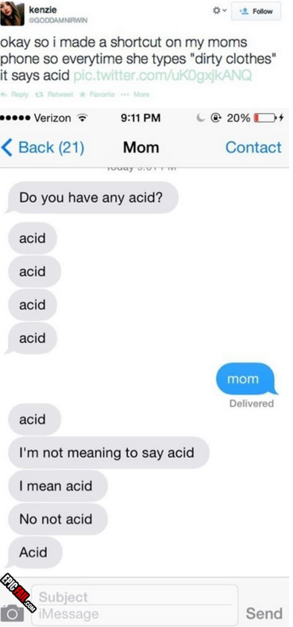 Clip: daughter Prank On Mom Text WIN