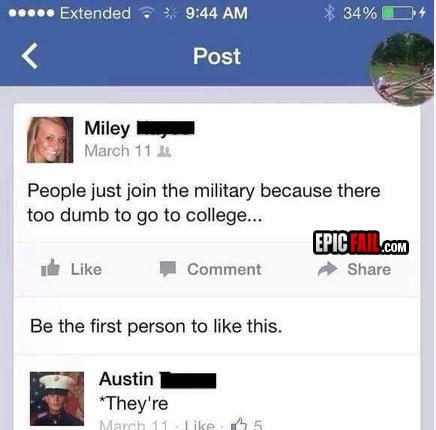 Watch: facebook Status FAIL / Reply WIN