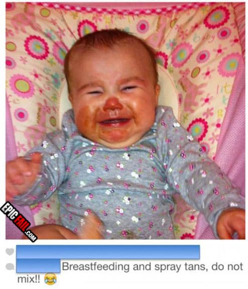 Caught on camera: breast Feeding FAIL