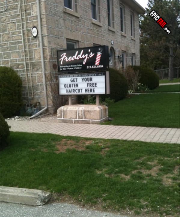 Caught on camera: sign FAIL