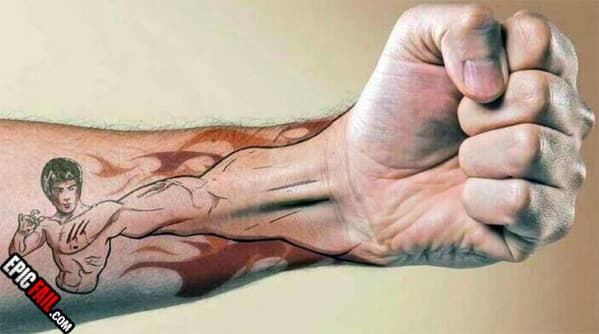 Bruce Lee Tattoo — satisfying win