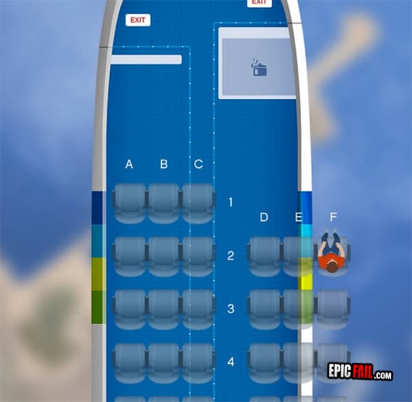 Scene: airplane Seating FAIL