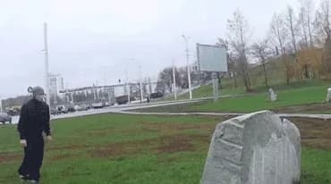 Almost Turned a Stone into a Grave Stone — fail moment