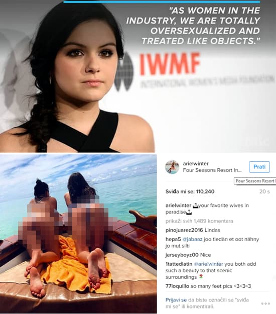 ARIEL WINTER — fail moment