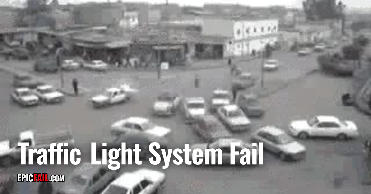 Traffic Light System Fail EpicFail.com